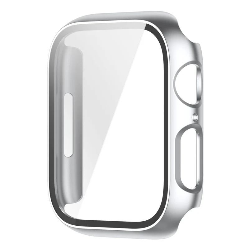 Mega Modisch Apple Watch Series 7 45mm Hülle mit Displayschutz in Plastik und Gehärtetes Glas