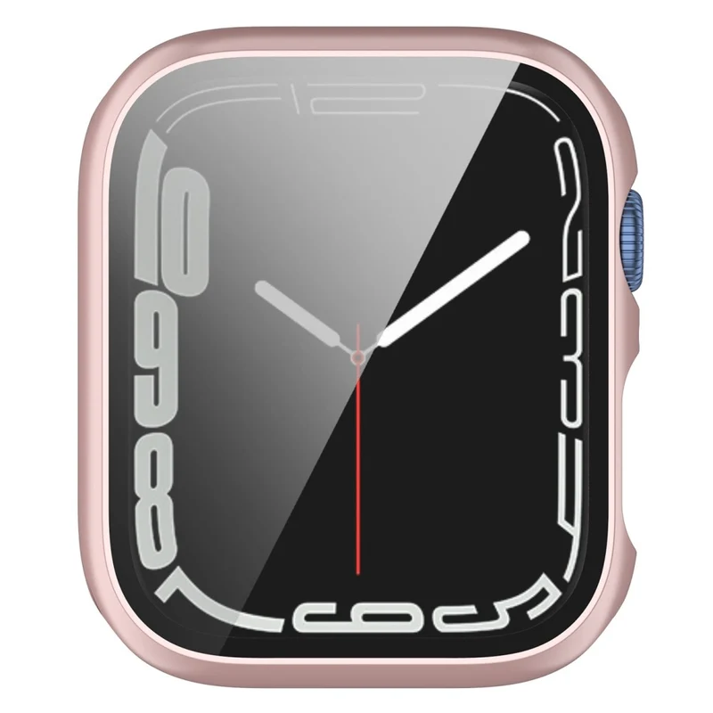 Mega Modisch Apple Watch Series 7 45mm Hülle mit Displayschutz in Plastik und Gehärtetes Glas