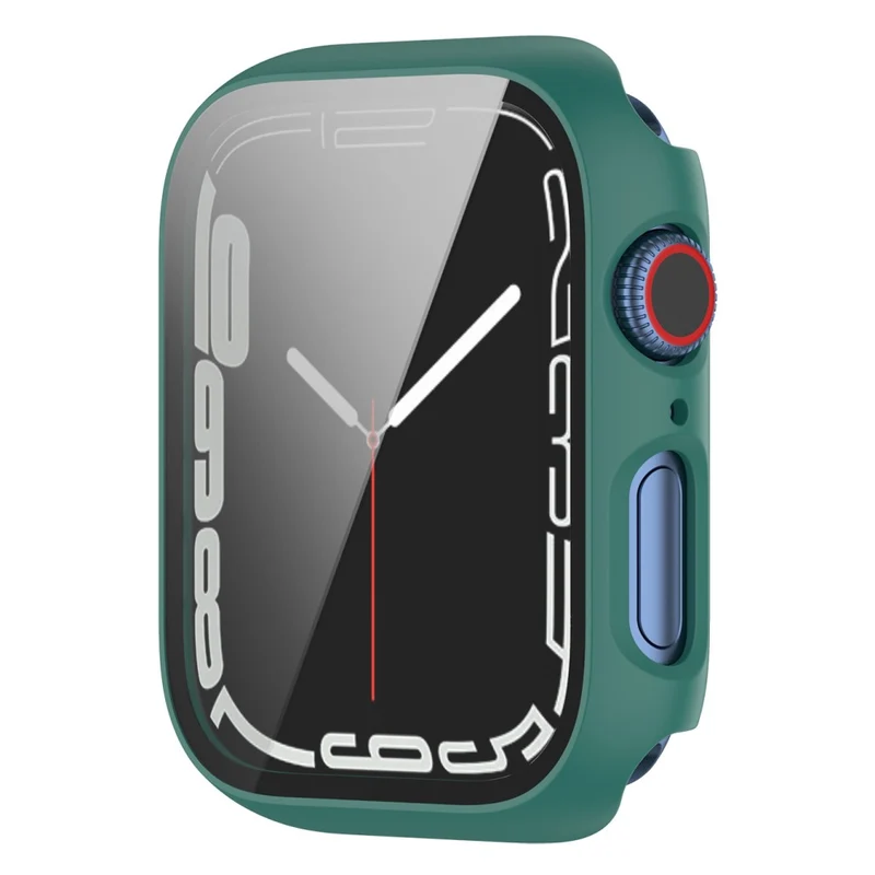 Unglaublich Schön Apple Watch Series 7 41mm Hülle mit Displayschutz in Plastik und Gehärtetes Glas