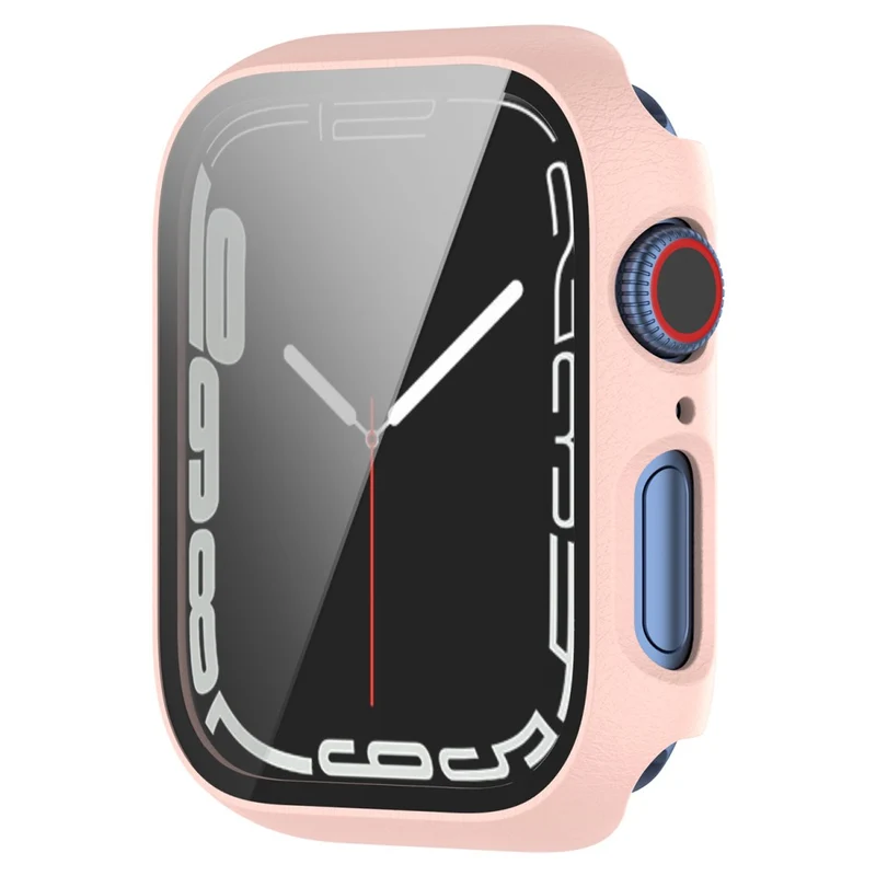 Unglaublich Schön Apple Watch Series 7 41mm Hülle mit Displayschutz in Plastik und Gehärtetes Glas