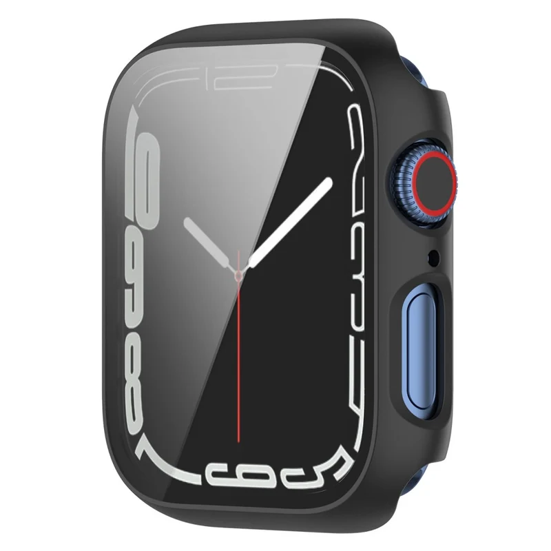 Unglaublich Schön Apple Watch Series 7 41mm Hülle mit Displayschutz in Plastik und Gehärtetes Glas