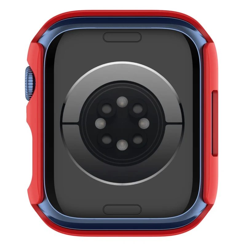 Unglaublich Schön Apple Watch Series 7 41mm Hülle mit Displayschutz in Plastik und Gehärtetes Glas
