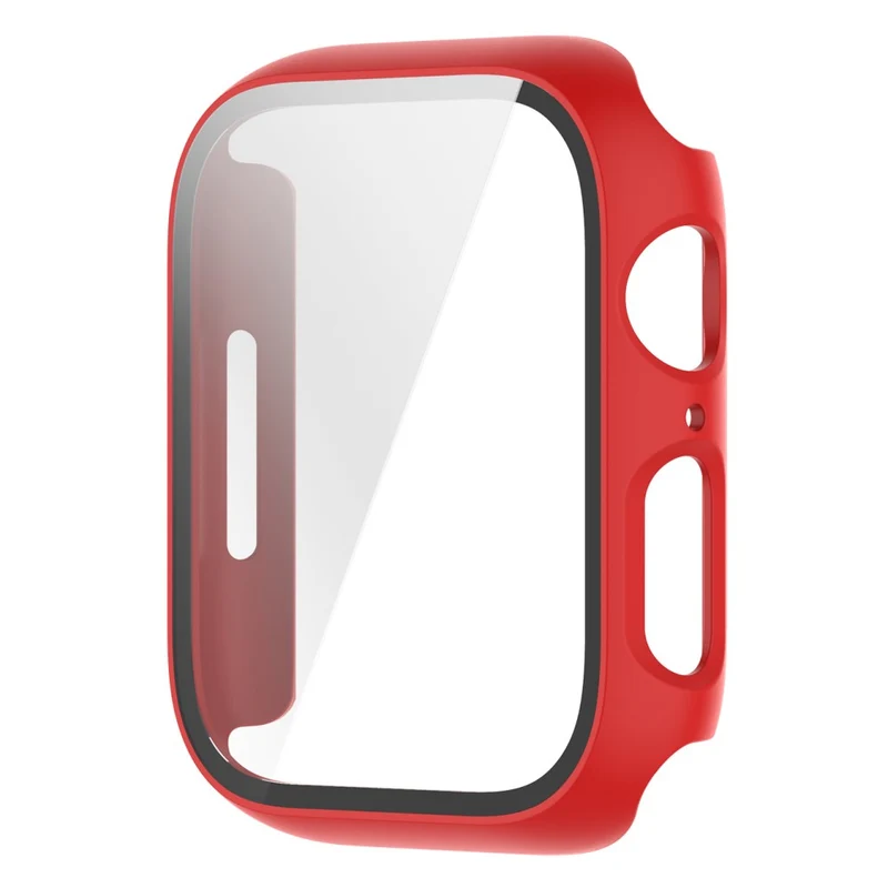 Unglaublich Schön Apple Watch Series 7 41mm Hülle mit Displayschutz in Plastik und Gehärtetes Glas