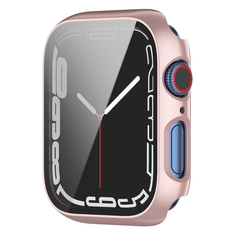Unglaublich Schön Apple Watch Series 7 41mm Hülle mit Displayschutz in Plastik und Gehärtetes Glas
