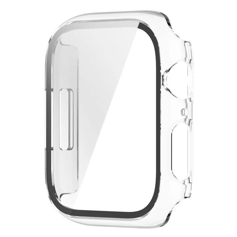 Unglaublich Schön Apple Watch Series 7 41mm Hülle mit Displayschutz in Plastik und Gehärtetes Glas