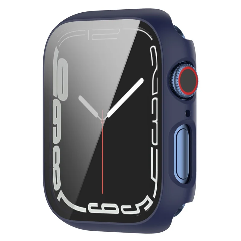 Unglaublich Schön Apple Watch Series 7 41mm Hülle mit Displayschutz in Plastik und Gehärtetes Glas
