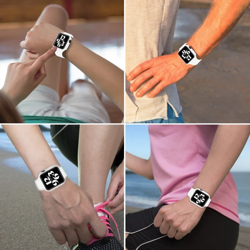Absolut Schön Apple Watch Series 7 45mm Hülle mit Displayschutz in Plastik und Gehärtetes Glas