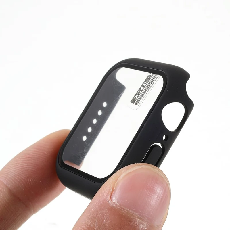 Schön Apple Watch Series 7 41mm Hülle mit Displayschutz in Plastik und Gehärtetes Glas