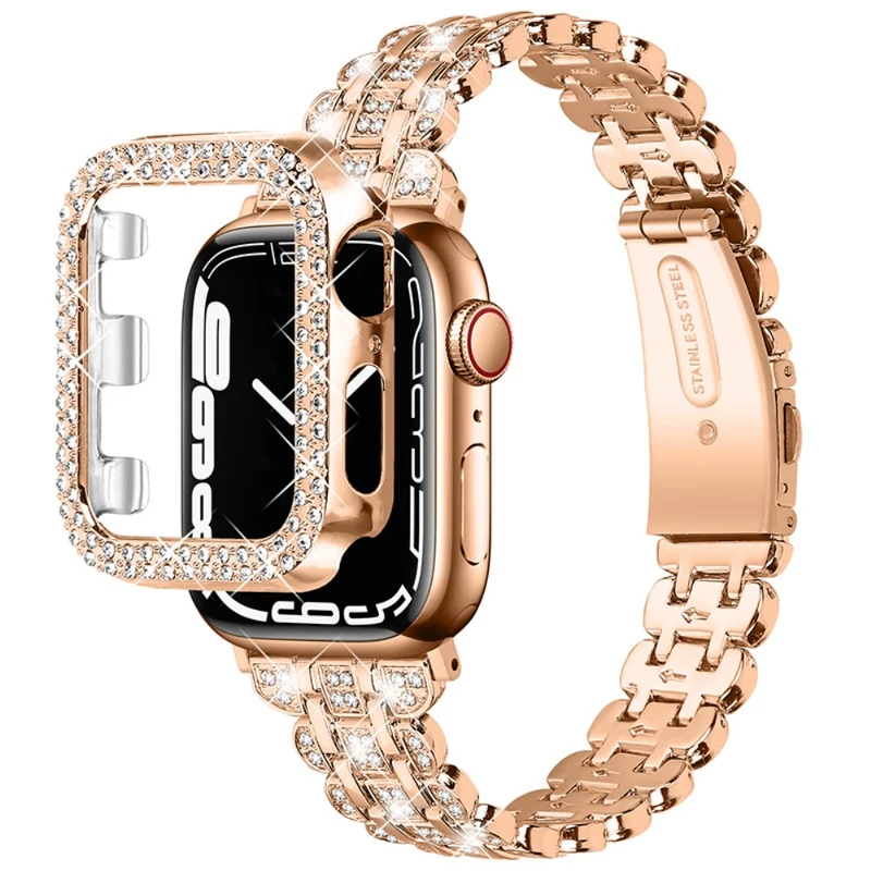 Stark Apple Watch Series 7 41mm Metall und Strass armband