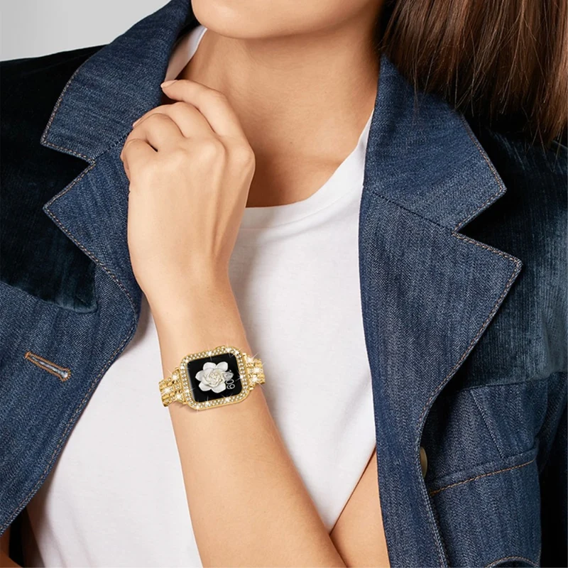 Stark Apple Watch Series 7 41mm Metall und Strass armband