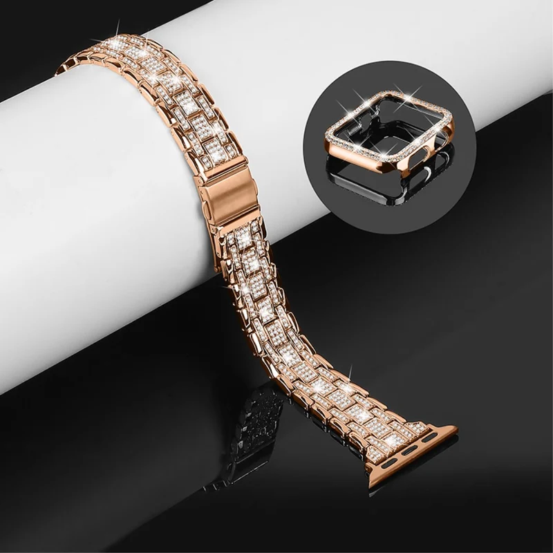 Unglaublich süß Universell Apple Metall und Strass armband