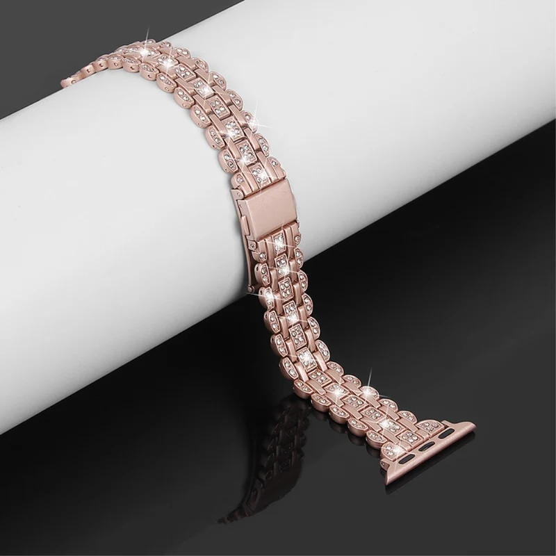Auffallend süß Universell Apple Metall und Strass armband