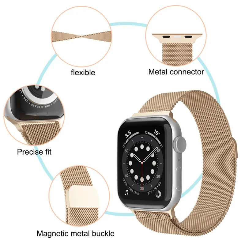 Sehr cool Apple Watch Series 7 45mm Metall armband