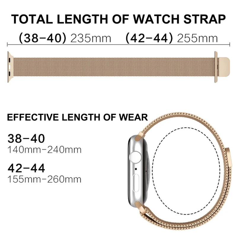Sehr cool Apple Watch Series 7 45mm Metall armband