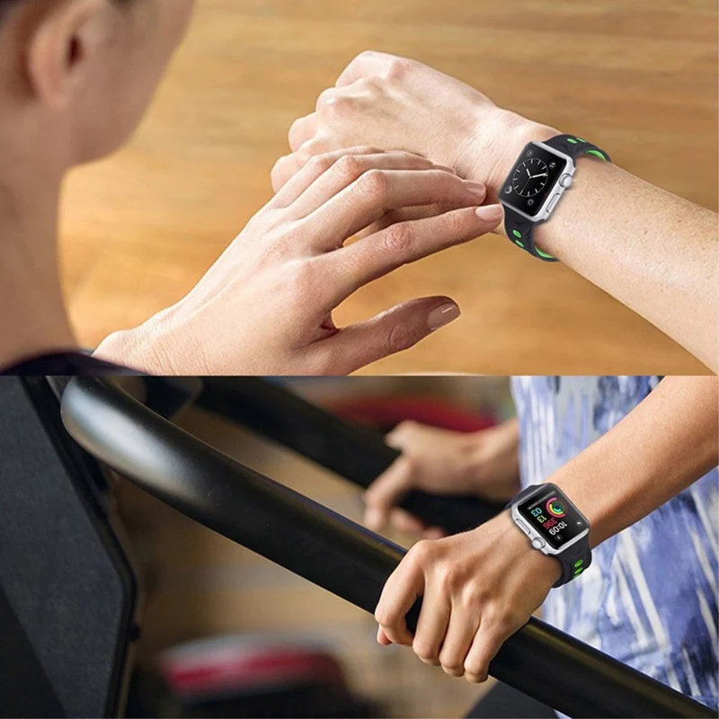 Sehr cool Apple Watch Series 7 45mm Silikon / TPU armband