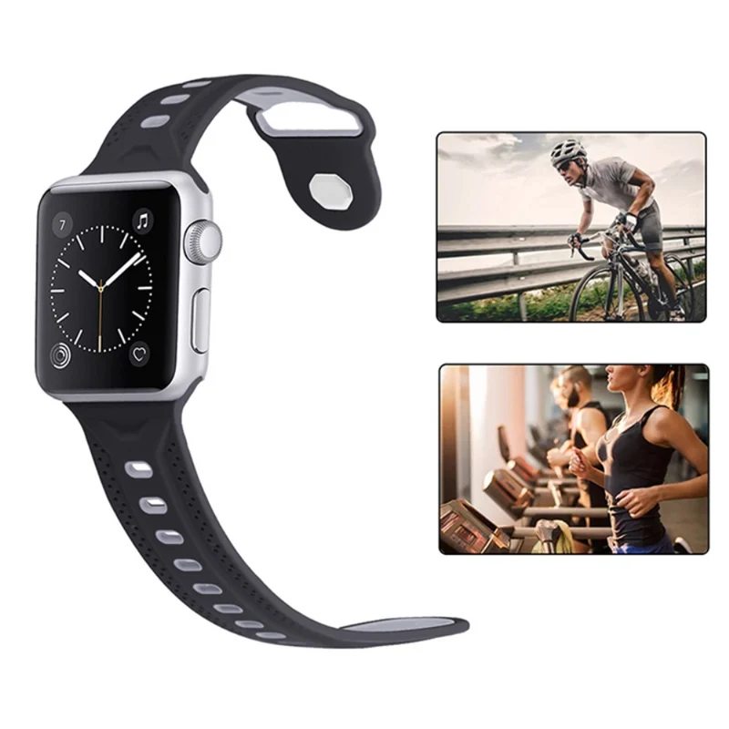 Sehr cool Apple Watch Series 7 45mm Silikon / TPU armband