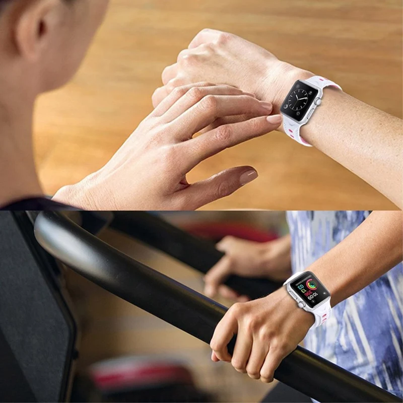 Sehr cool Apple Watch Series 7 45mm Silikon / TPU armband