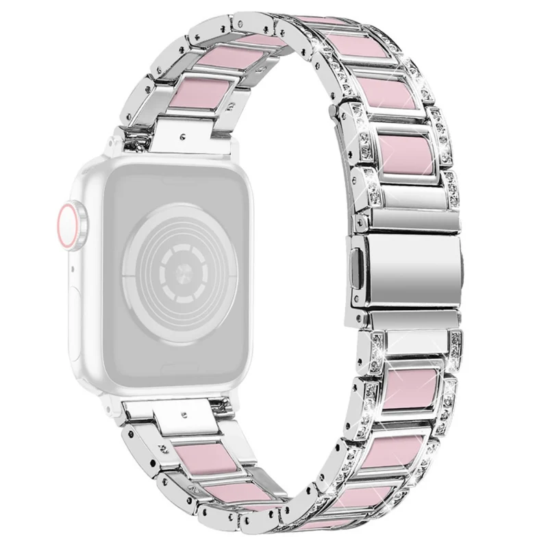 Sehr schön Universell Apple Metall und Strass armband