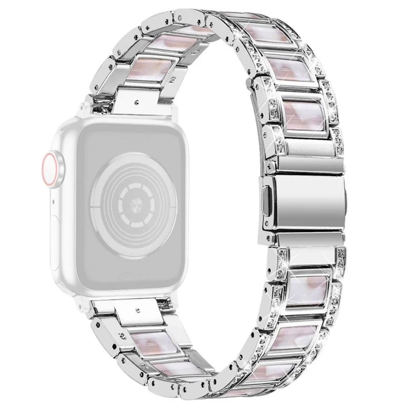 Sehr schön Universell Apple Metall und Strass armband