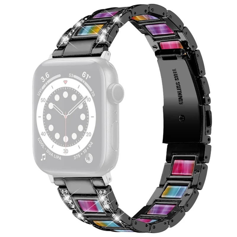 Mega elegant Universell Apple Metall und Strass armband