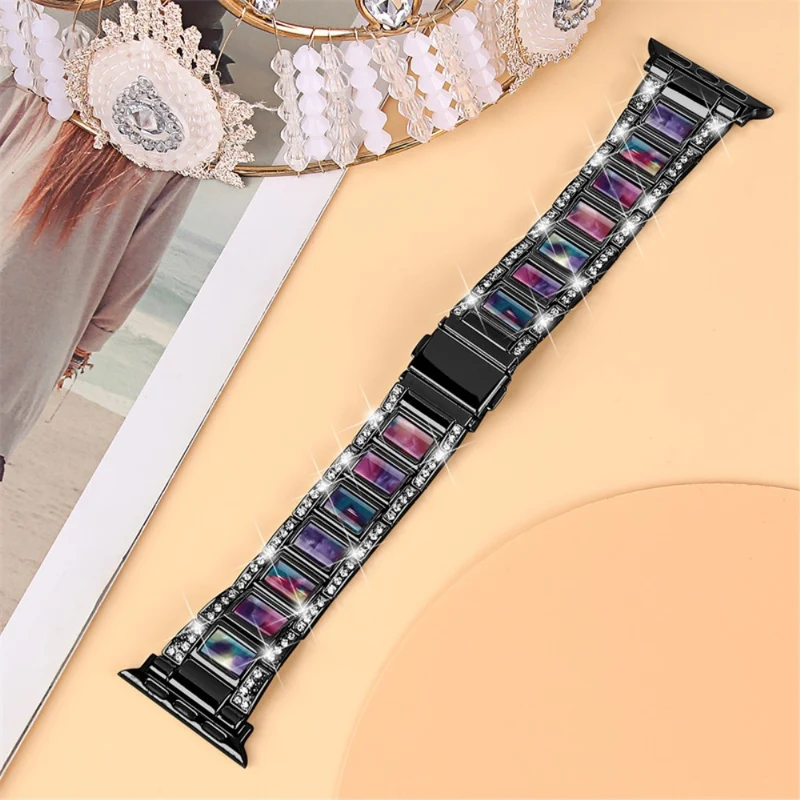 Mega elegant Universell Apple Metall und Strass armband