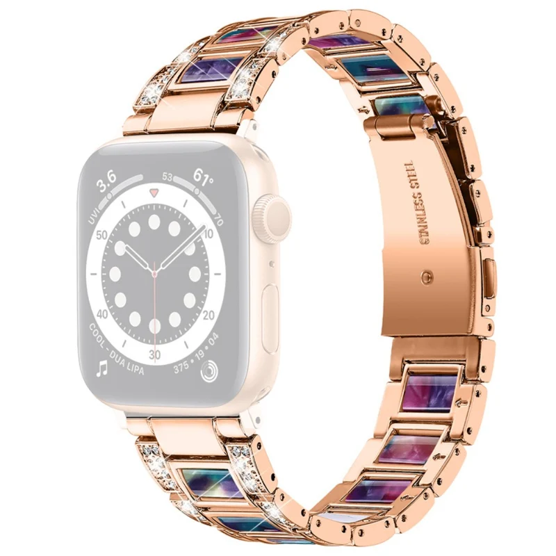 Mega elegant Universell Apple Metall und Strass armband