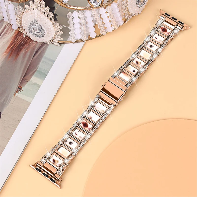 Mega elegant Universell Apple Metall und Strass armband