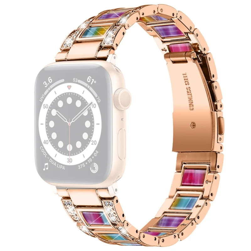 Mega elegant Universell Apple Metall und Strass armband