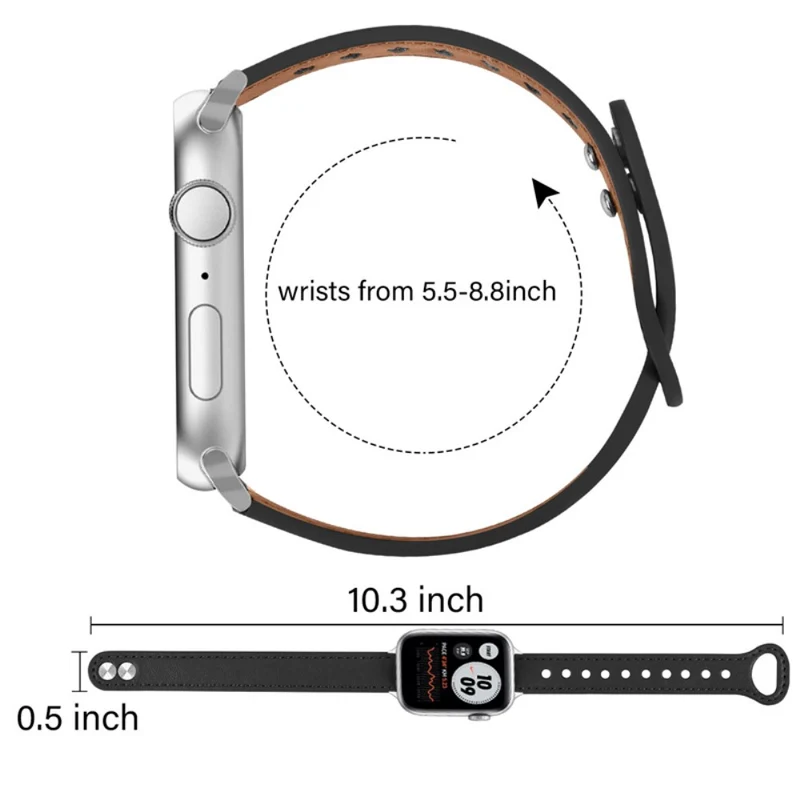 Modisch Universell Apple Echtes Leder armband