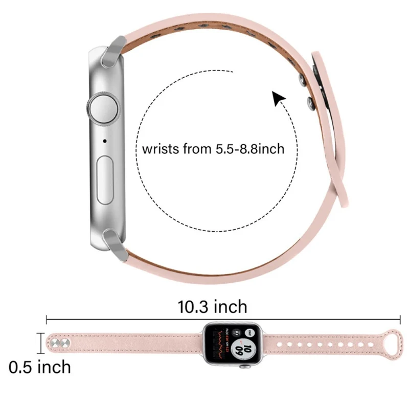 Modisch Universell Apple Echtes Leder armband