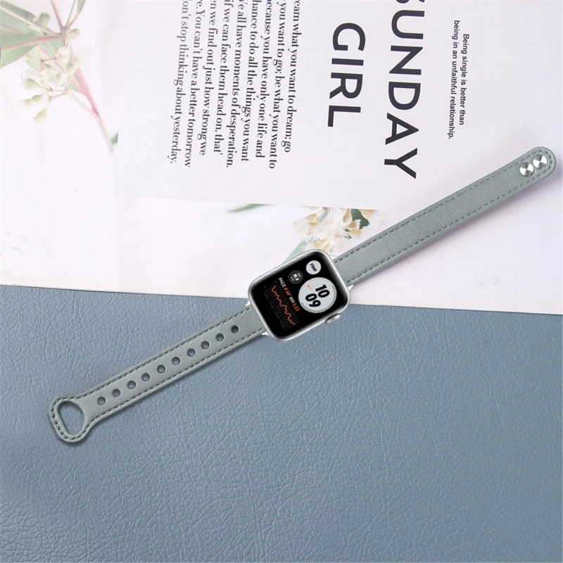 Modisch Universell Apple Echtes Leder armband