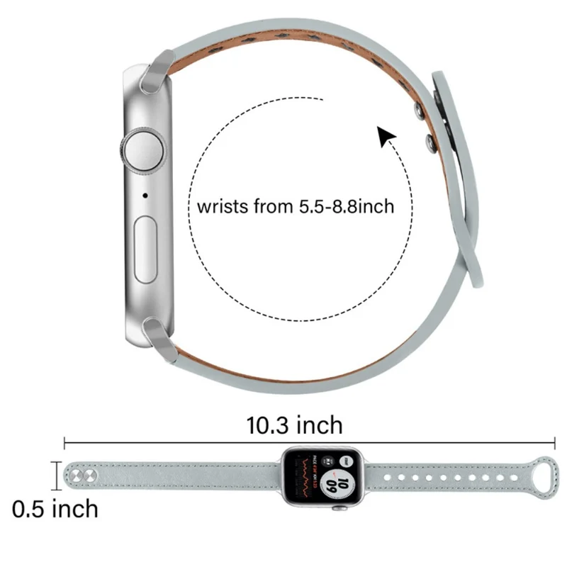 Modisch Universell Apple Echtes Leder armband