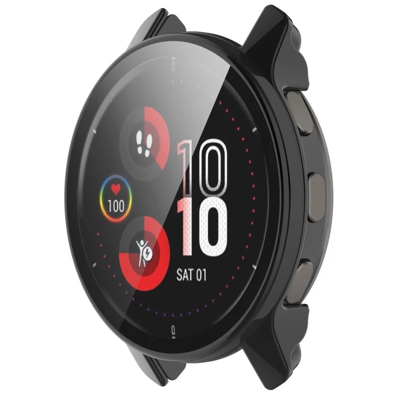 Modisch Garmin Venu 2 Plus Hülle mit Displayschutz in Plastik und Gehärtetes Glas
