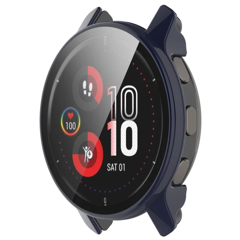 Modisch Garmin Venu 2 Plus Hülle mit Displayschutz in Plastik und Gehärtetes Glas