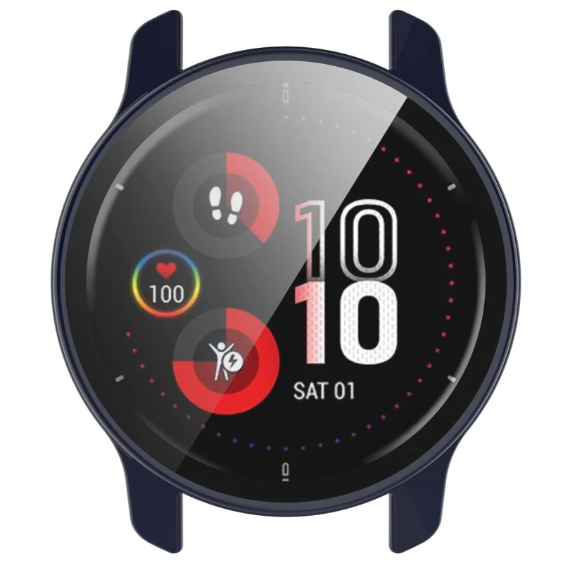 Modisch Garmin Venu 2 Plus Hülle mit Displayschutz in Plastik und Gehärtetes Glas