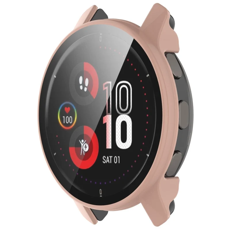 Modisch Garmin Venu 2 Plus Hülle mit Displayschutz in Plastik und Gehärtetes Glas