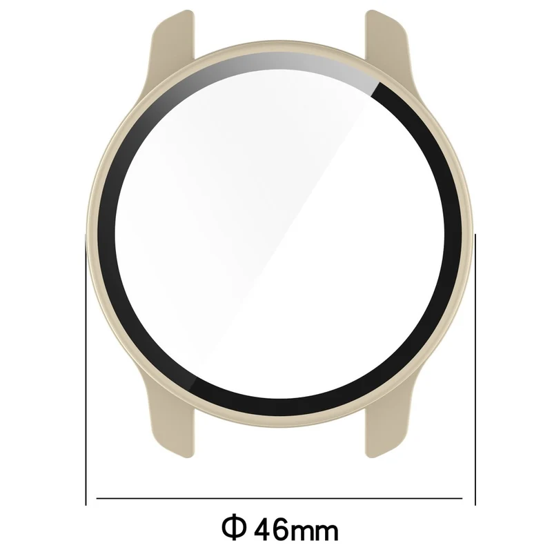 Modisch Garmin Venu 2 Plus Hülle mit Displayschutz in Plastik und Gehärtetes Glas