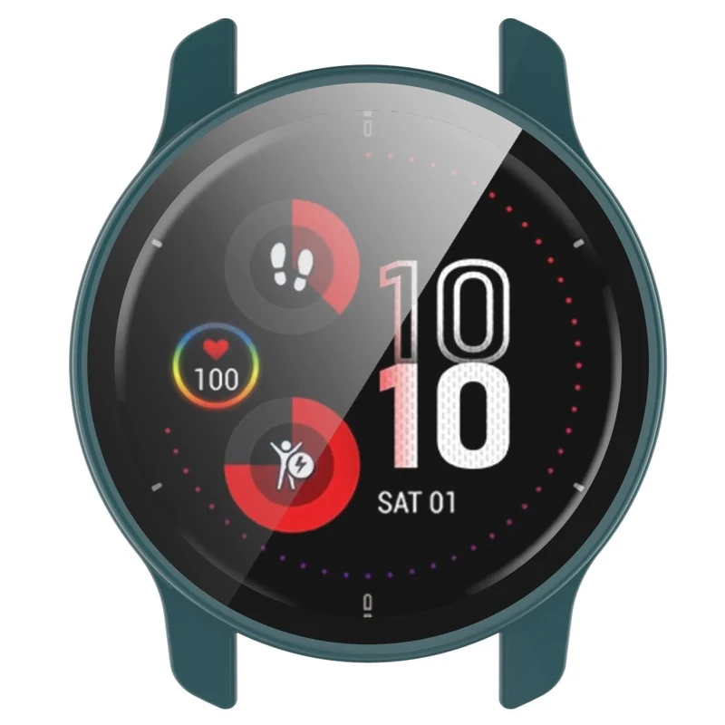 Modisch Garmin Venu 2 Plus Hülle mit Displayschutz in Plastik und Gehärtetes Glas