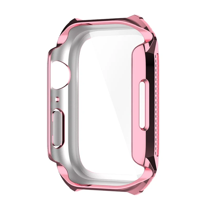 Unglaublich Schön Apple Watch Series 7 41mm Hülle mit Displayschutz in Plastik und Gehärtetes Glas
