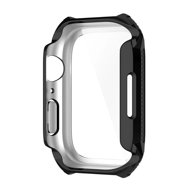 Unglaublich Schön Apple Watch Series 7 41mm Hülle mit Displayschutz in Plastik und Gehärtetes Glas