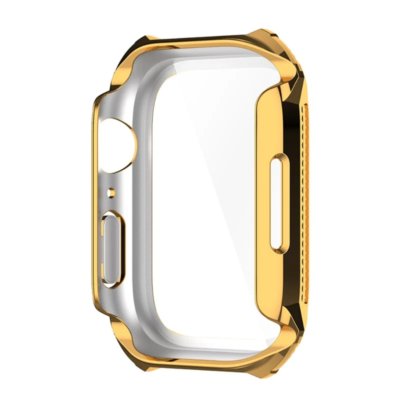 Unglaublich Schön Apple Watch Series 7 41mm Hülle mit Displayschutz in Plastik und Gehärtetes Glas