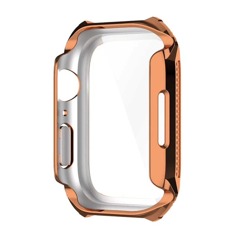 Unglaublich Schön Apple Watch Series 7 41mm Hülle mit Displayschutz in Plastik und Gehärtetes Glas