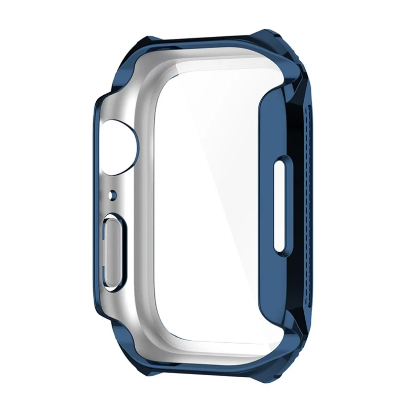 Unglaublich Schön Apple Watch Series 7 41mm Hülle mit Displayschutz in Plastik und Gehärtetes Glas