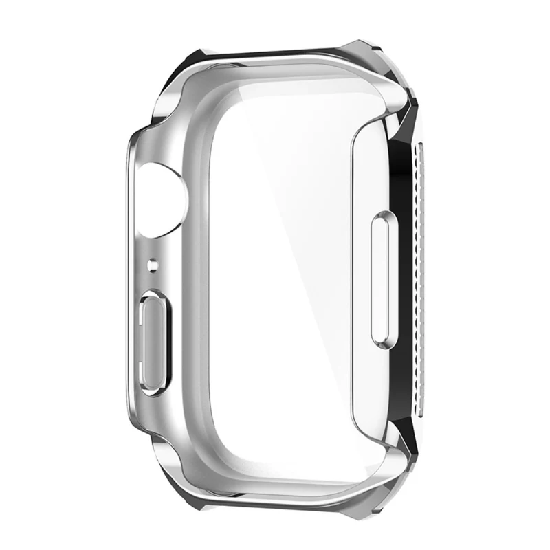 Unglaublich Schön Apple Watch Series 7 41mm Hülle mit Displayschutz in Plastik und Gehärtetes Glas
