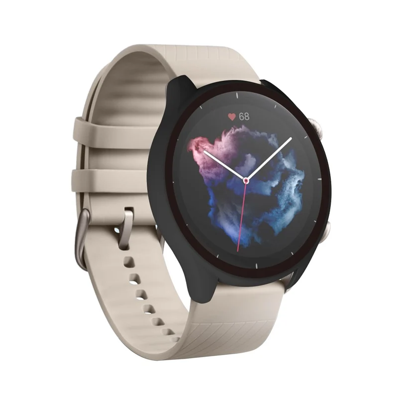Mega Schön Amazfit GTR 3 / Amazfit GTR 3 Pro Universell Hülle mit Displayschutz in Plastik und Gehärtetes Glas