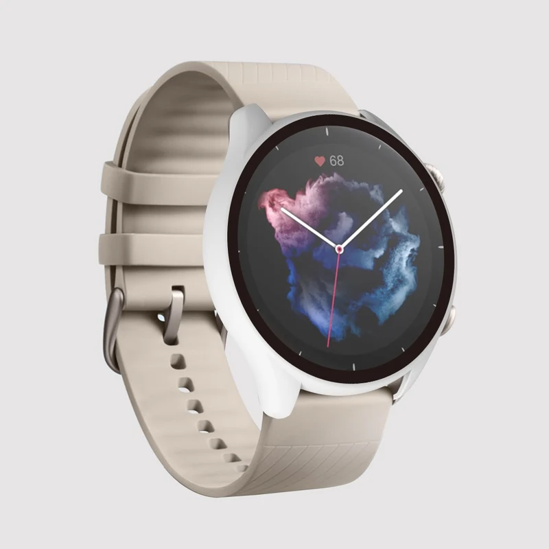 Mega Schön Amazfit GTR 3 / Amazfit GTR 3 Pro Universell Hülle mit Displayschutz in Plastik und Gehärtetes Glas