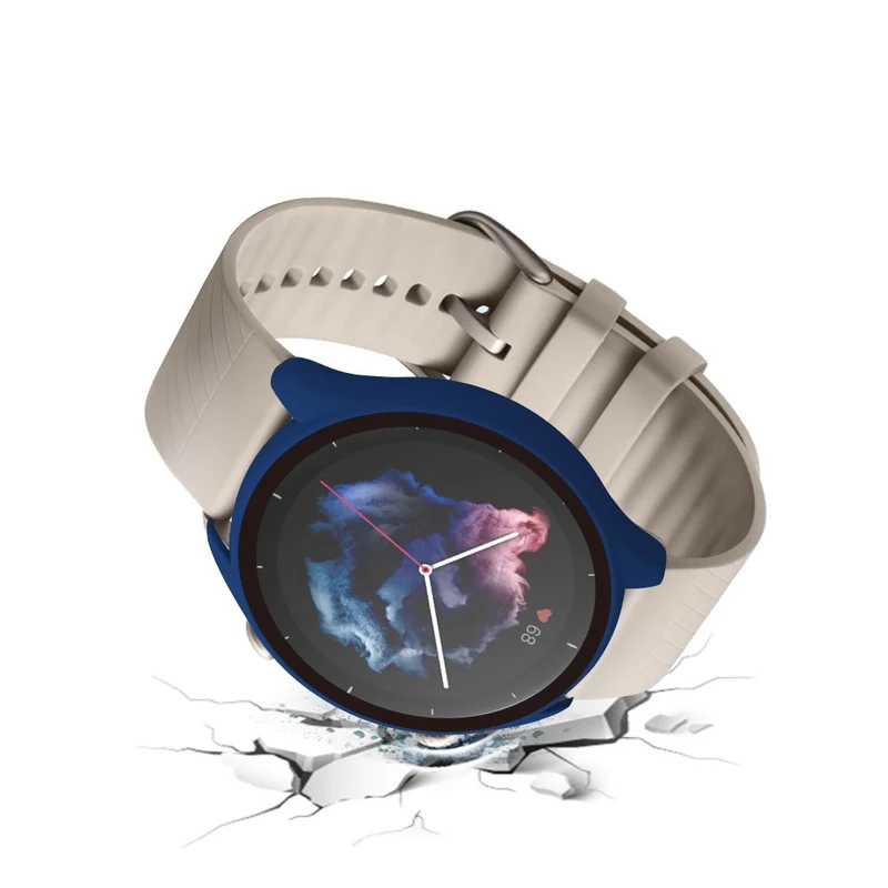 Mega Schön Amazfit GTR 3 / Amazfit GTR 3 Pro Universell Hülle mit Displayschutz in Plastik und Gehärtetes Glas