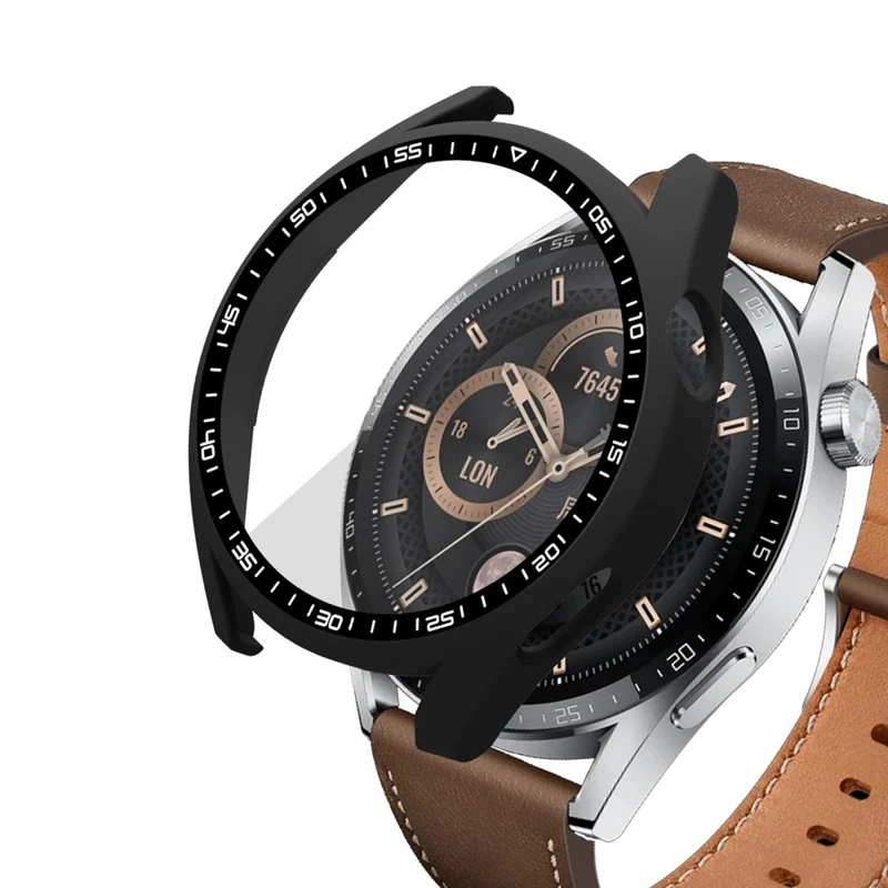 Schön Huawei Watch GT 3 (46mm) Hülle mit Displayschutz in Plastik und Gehärtetes Glas