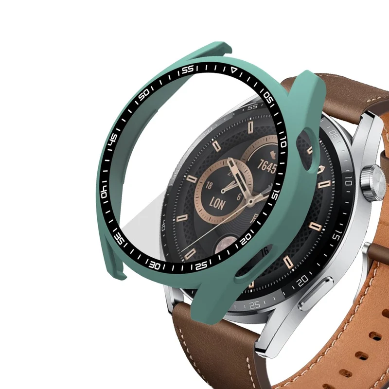 Schön Huawei Watch GT 3 (46mm) Hülle mit Displayschutz in Plastik und Gehärtetes Glas