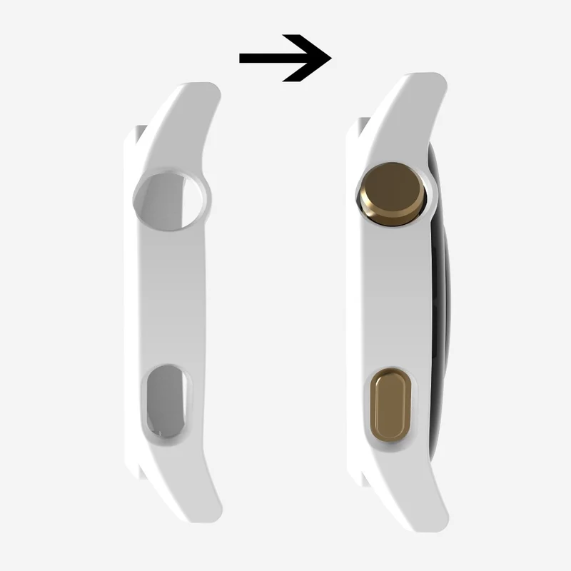 Schön Huawei Watch GT 3 (46mm) Hülle mit Displayschutz in Plastik und Gehärtetes Glas
